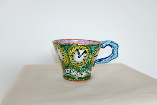 Tempus Fugit Mug, Matt Nolen Art Pottery