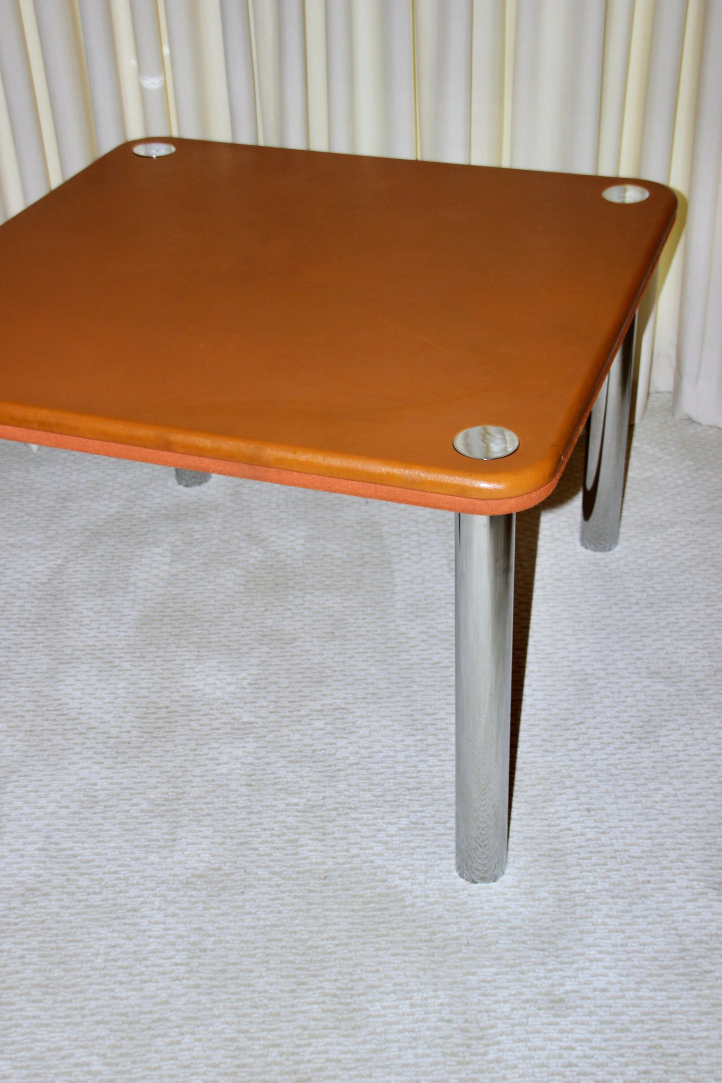 Knoll Attr. Felt and Leather 2-top Game Table
